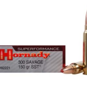 Hornady Superformance SST Ammunition 300 Savage 150 Grain SST Polymer Tip Box of 20