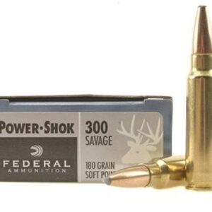 Federal Power-Shok Ammunition 300 Savage 180 Grain Soft Point Box of 20
